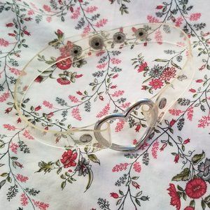 Clear Vinyl Heart Chocker (BOGO!!)